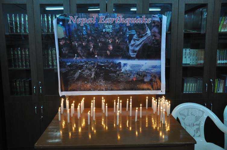 Condolence for Nepal Earth Quake